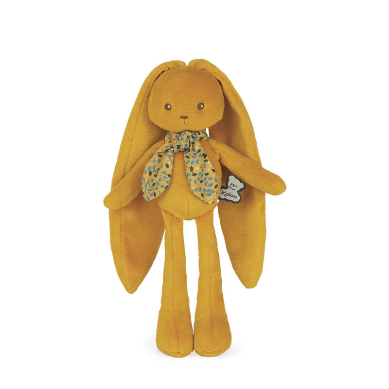  lapinoo peluche lapin jaune ocre 25 cm 